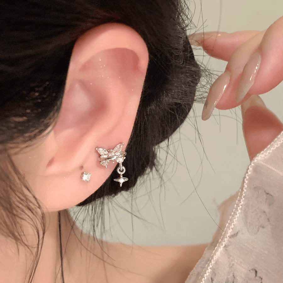 Серьги VERENA REINE ZIRCONIUM Титановые стальные серьги-гвоздики для женщин - изображение 3
