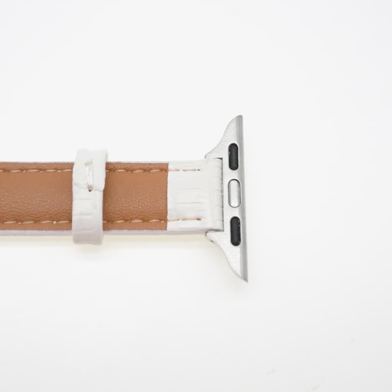 Ремешок для часов VERENA REINE Шнуровка Совместимость с Apple Watch 38 41 мм материал кожа с мехом размер 220 мм универсальный - изображение 6