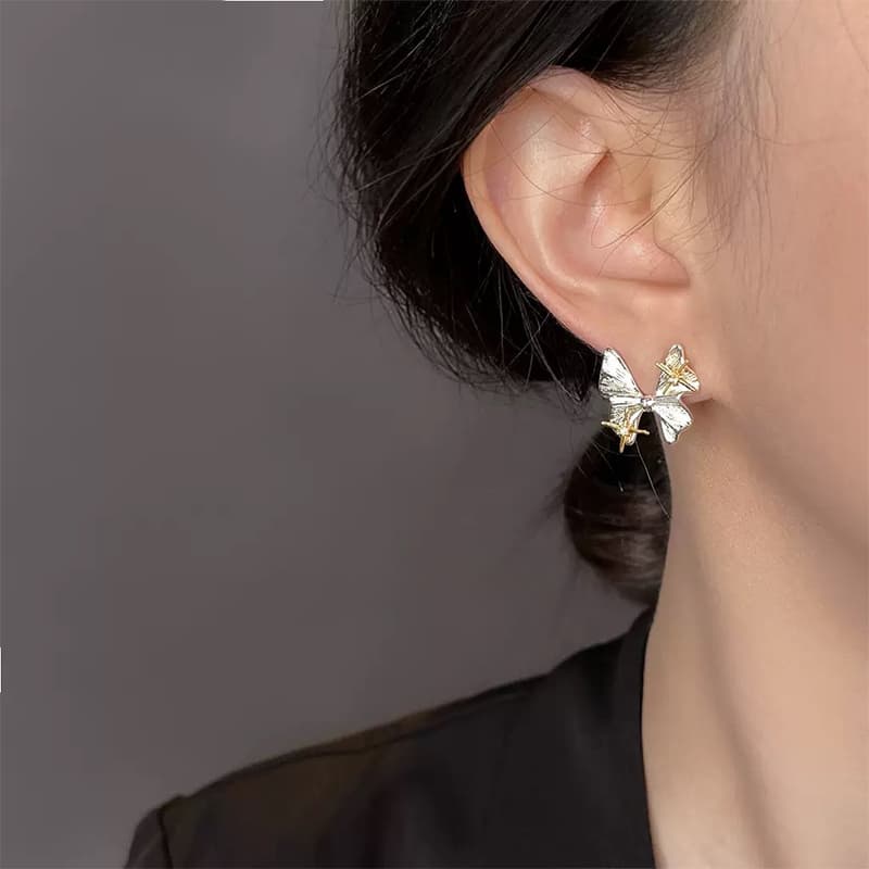 Серьги VERENA REINE Циркон Медный Серьги-гвоздики из стерлингового серебра S925 для женщин - изображение 2