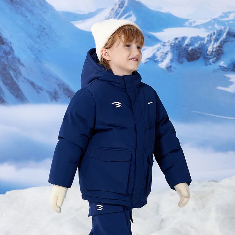 Nike 3Brand Индиго KIDS Пуховики - изображение 5
