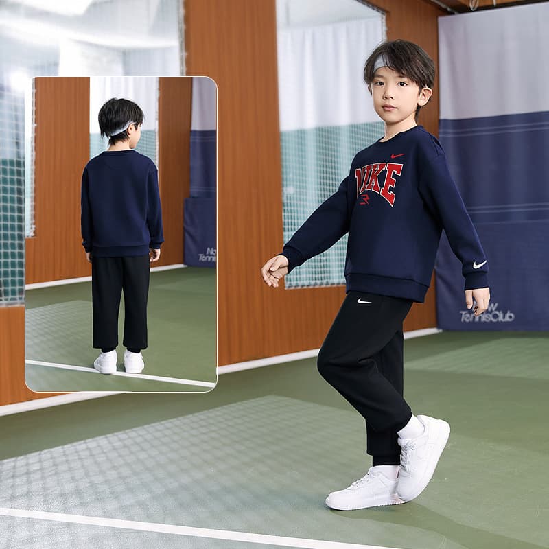 Nike Повседневная Спортивная Одежда С Флисовой Подкладкой Термическая Удобная Мода 2 Предмета Набор "Магия Цветов" - изображение 2