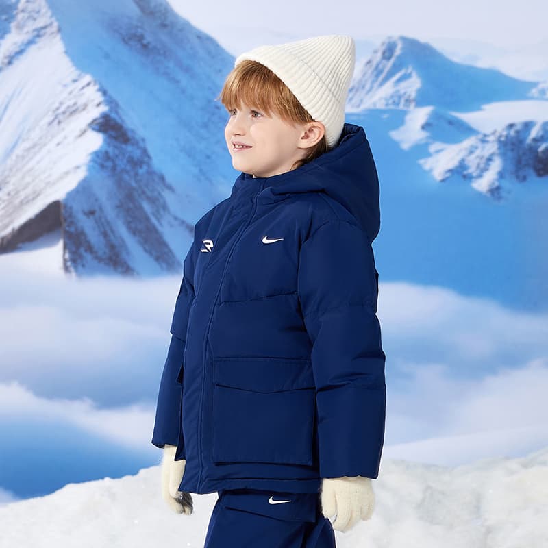 Nike 3Brand Индиго KIDS Пуховики - изображение 4