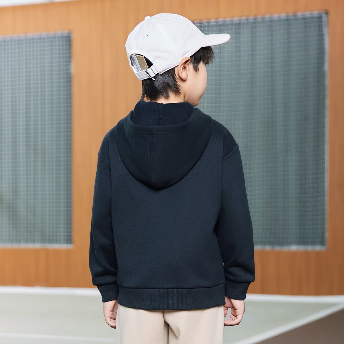 Nike 3Brand Глубокий Черный Детские Толстовки - изображение 3