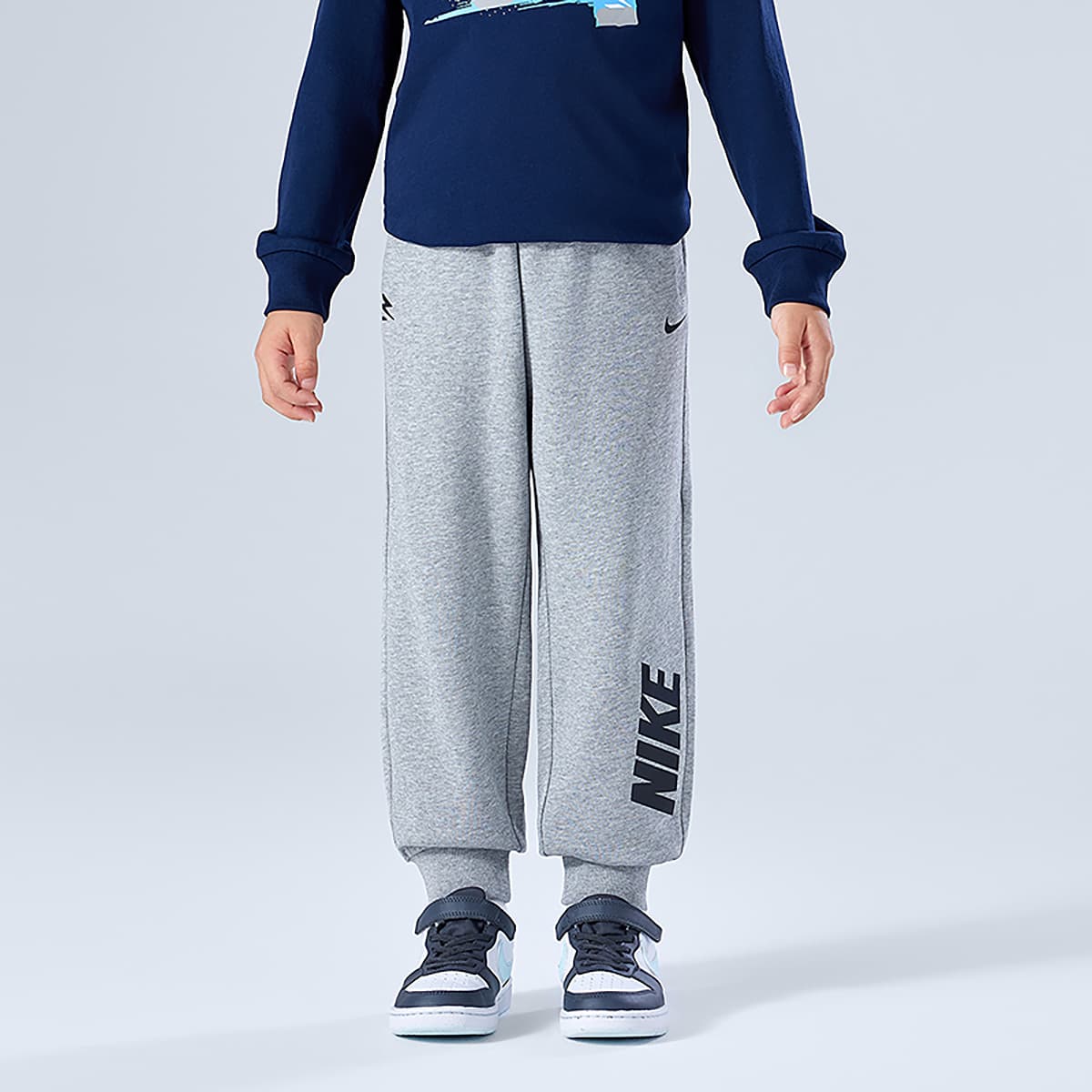 Nike 3Brand Скальный серый KIDS Брюки - изображение 4