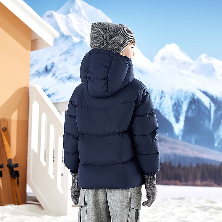 Конверс Темно-синий Kids Пуховые куртки - изображение 5