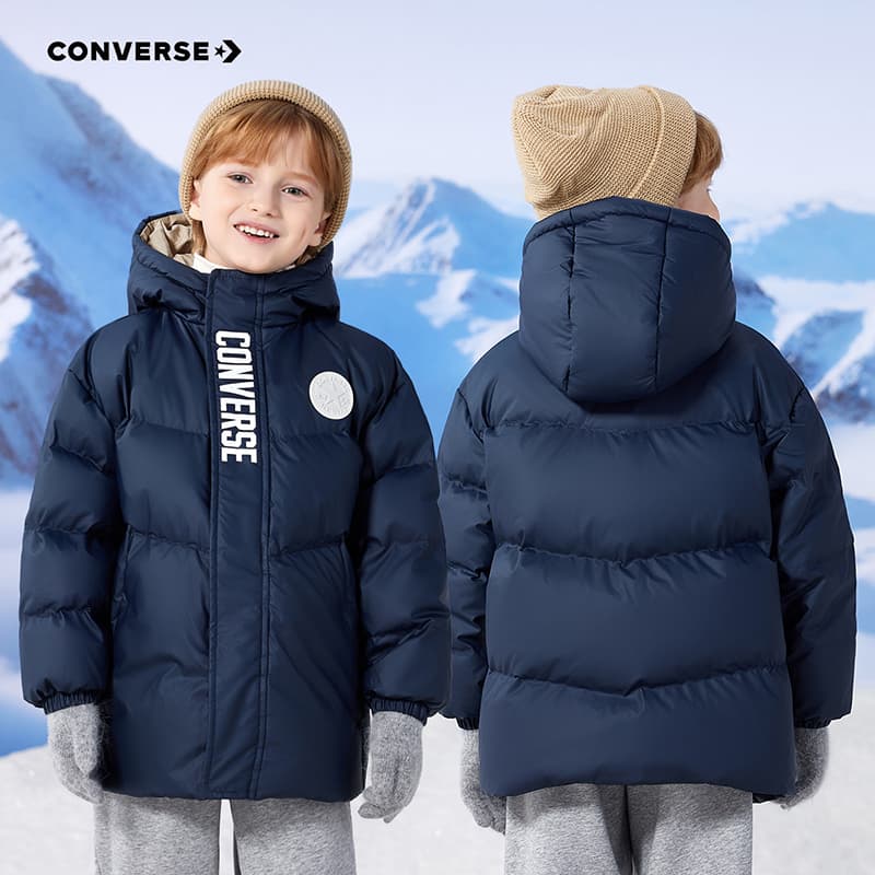 Converse Down Jacket Baby Dark Blue Конверс Пуховик Малыш Темно-Синий - изображение 2