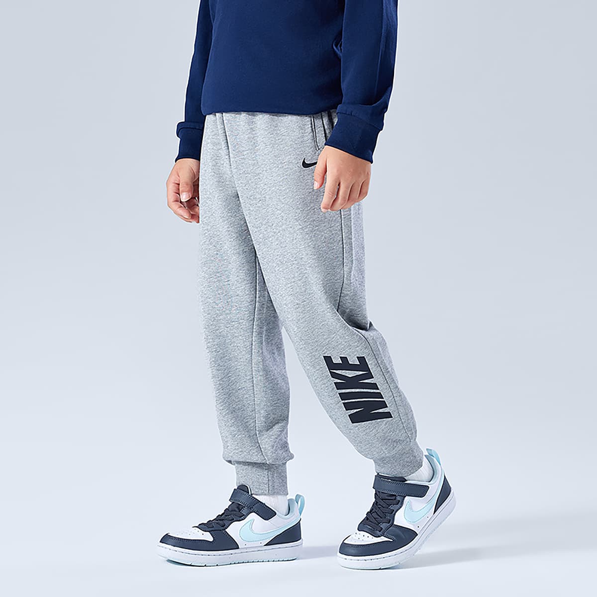 Nike 3Brand Скальный серый KIDS Брюки - изображение 5