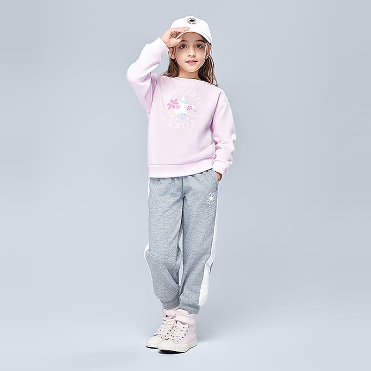 Converse Повседневная Спортивная Одежда С Флисовой Подкладкой Термическая Удобная Минималистичная - изображение 3