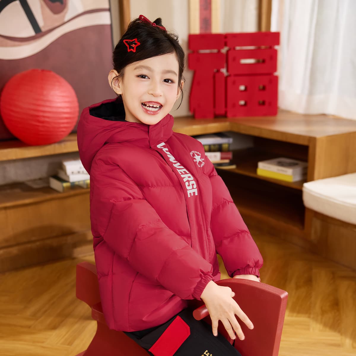 Конверс Chinese New Year Конверс Красный Kids Пуховики - изображение 3