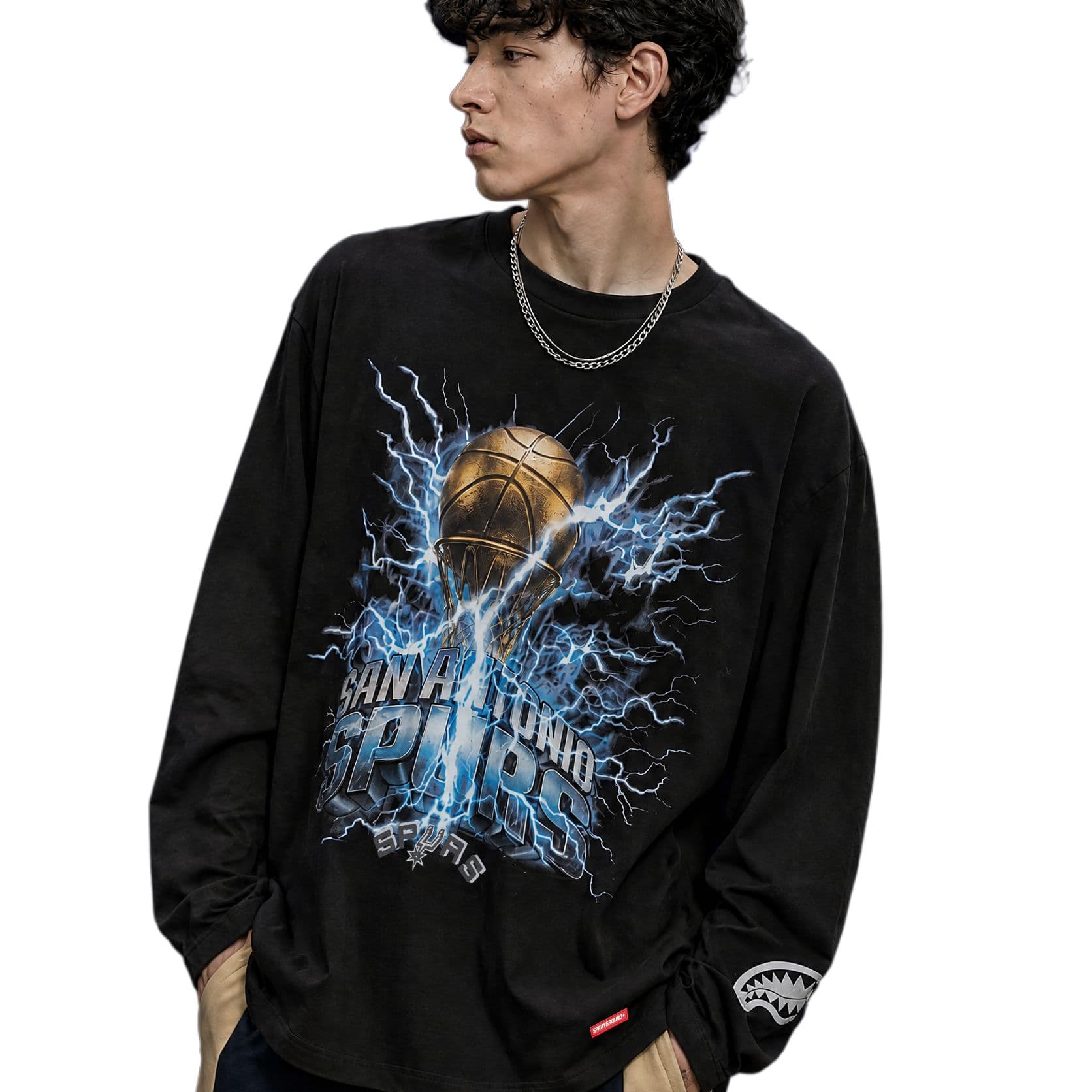 Футболка SPRAYGROUND | NBA HWC Черные Мужские T-Рубашки - изображение 2