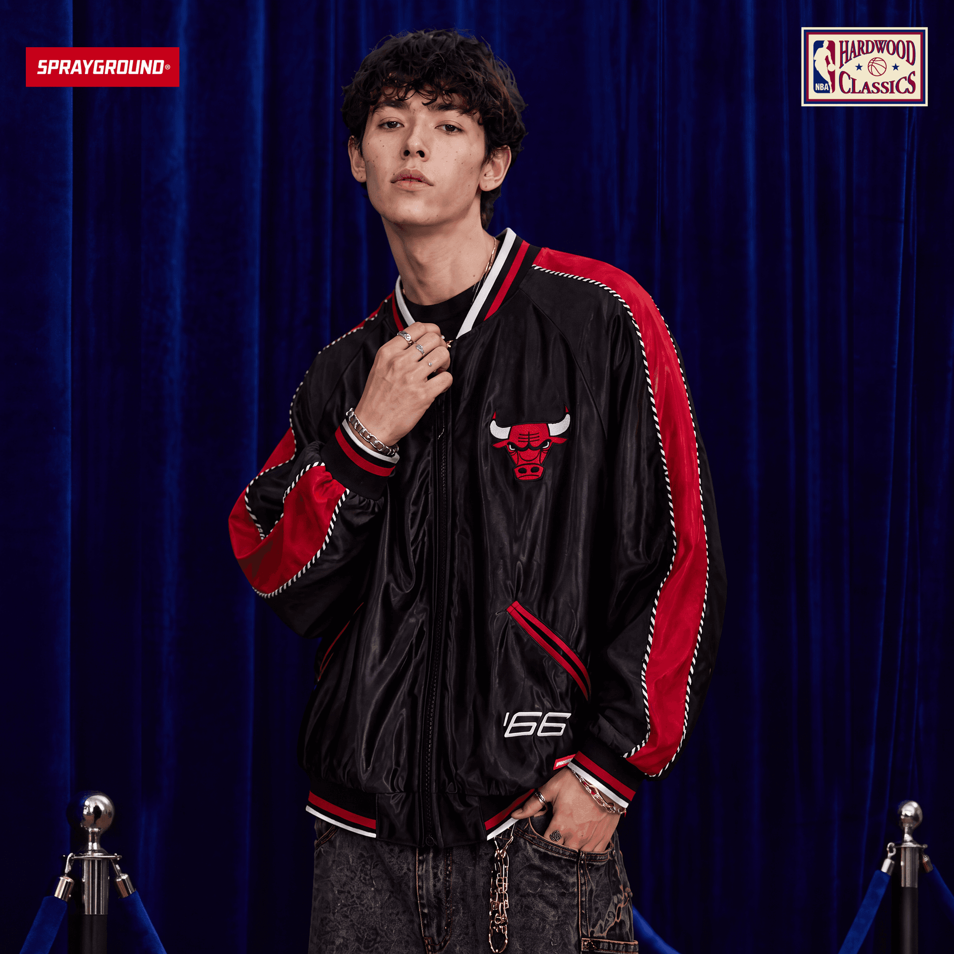 Куртка SPRAYGROUND Chicago Bulls Черный мужской Куртки - изображение 2