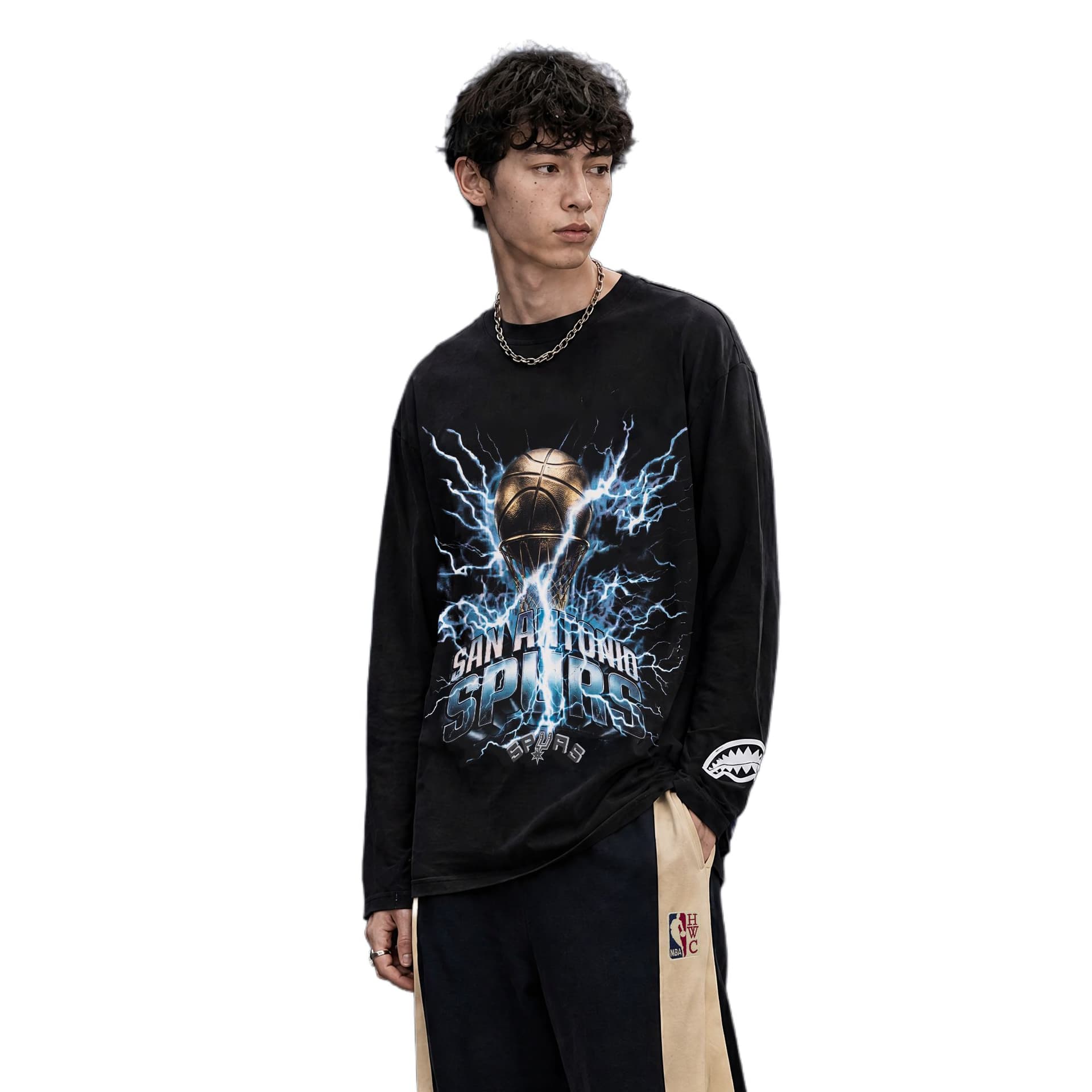 Футболка SPRAYGROUND | NBA HWC Черные Мужские T-Рубашки - изображение 3