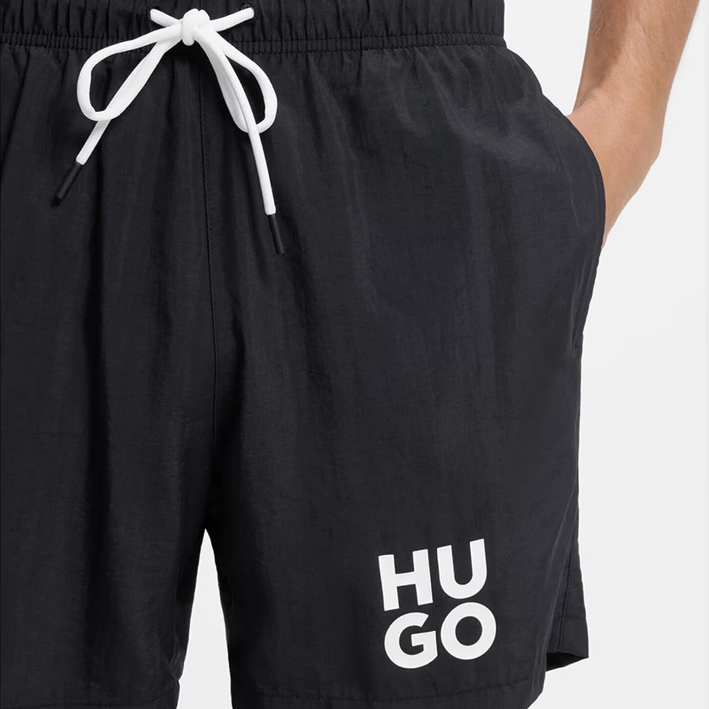 Шорты Hugo Boss Черные Мужские Повседневные Шорты - изображение 3