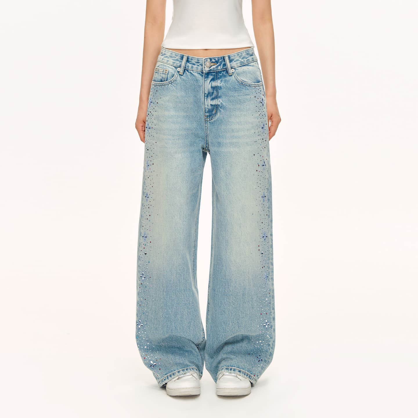 Джинсы CLIMAX VISION Blue Women's Jeans CLIMAX VISION Синий Женские Джинсы - изображение 4