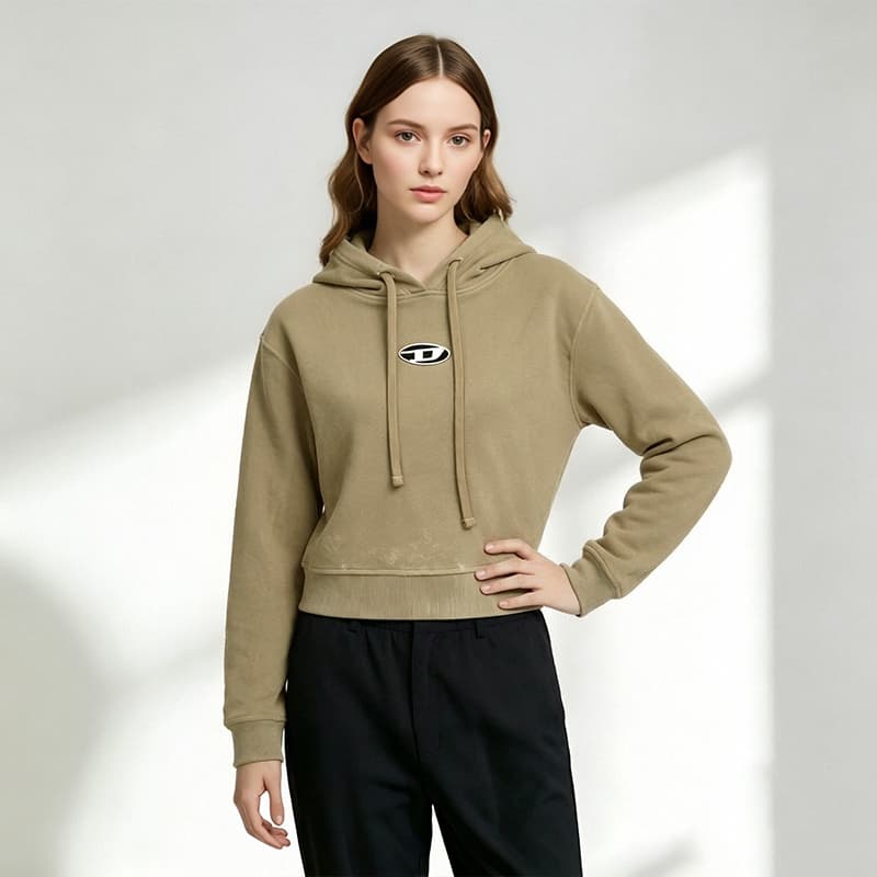 Кофта Diesel Свитшот Женские Армейский зеленый - изображение 3