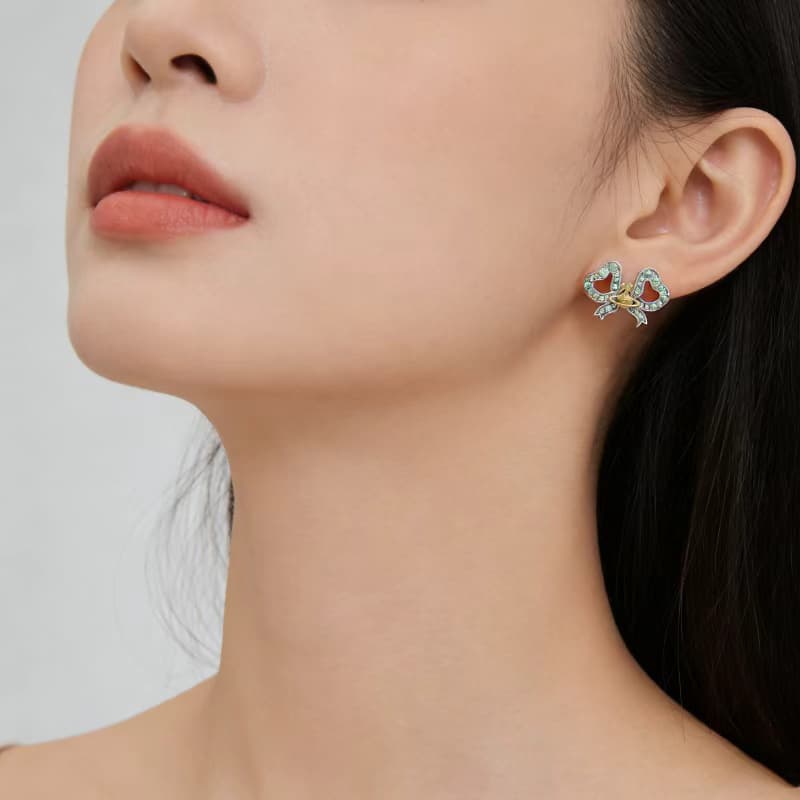 Серьги Вивьен Вествуд Brass Stud Серьги Женские - изображение 3