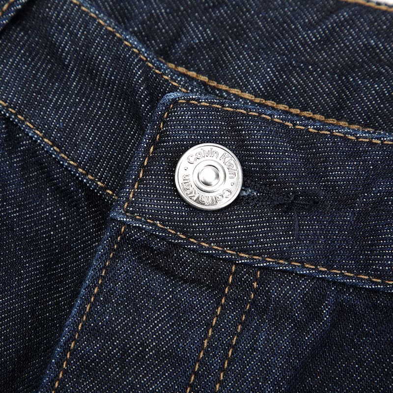 Джинсы Calvin Klein Джинсовые Прямые Брюки Женские Темно-Синие - изображение 5
