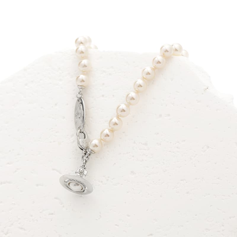 Ожерелье Вивьен Вествуд Brass Necklace Women's Silver - изображение 6