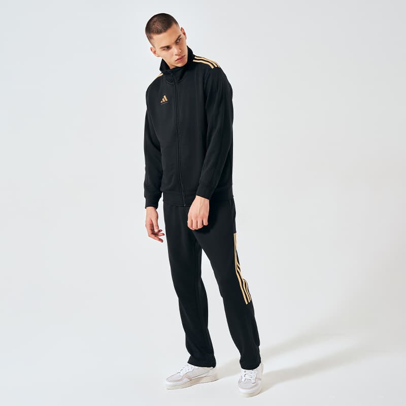 Спортивный костюм Adidas Повседневные спортивные костюмы Унисекс Черный золотой - изображение 5