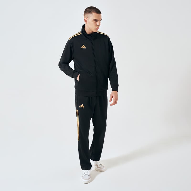 Спортивный костюм Adidas Повседневные спортивные костюмы Унисекс Черный золотой - изображение 6