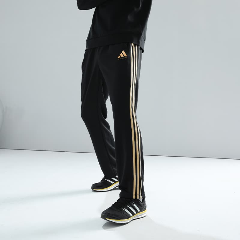Штаны Adidas Taekwondo Повседневные Штаны Унисекс Черный Золото - изображение 8
