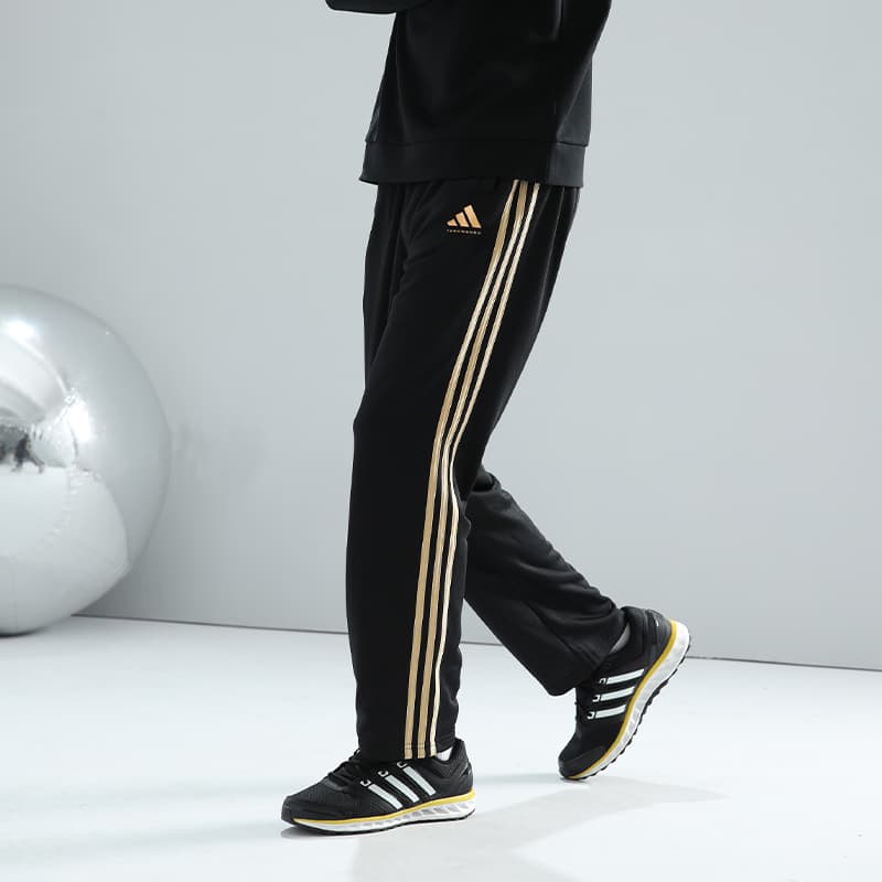 Штаны Adidas Taekwondo Повседневные Штаны Унисекс Черный Золото - изображение 6