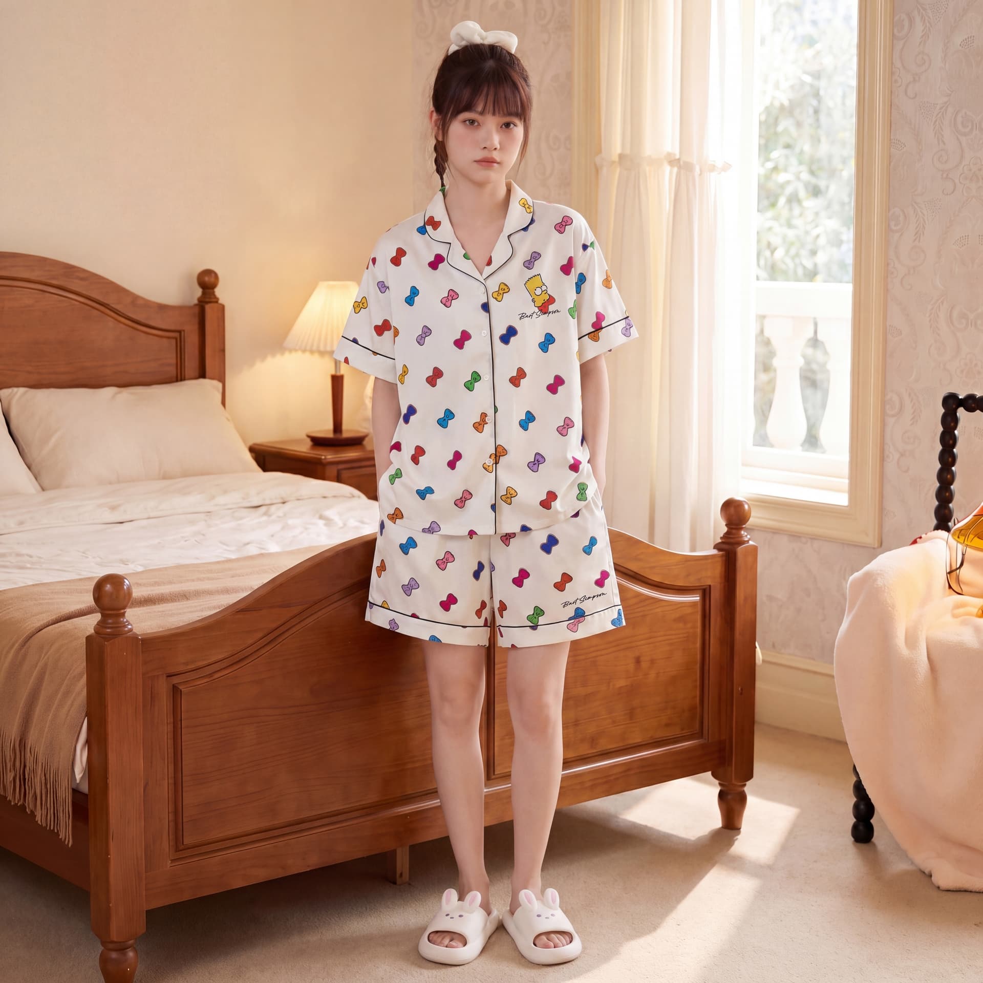 Пижама The Simpsons Белый Унисекс Пижамные комплекты - изображение 8
