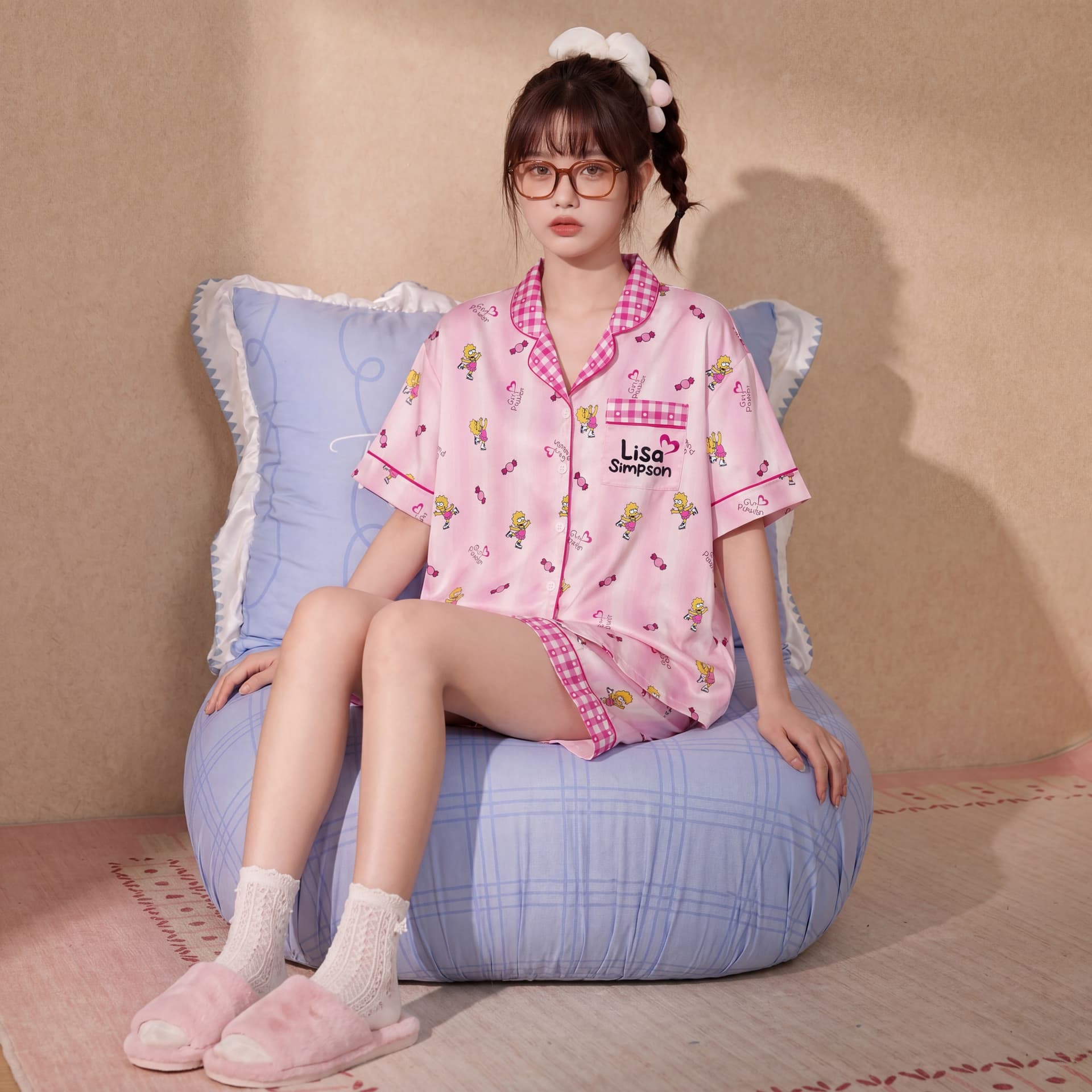 Пижама The Simpsons Розовый Унисекс Пижамные комплекты - изображение 7