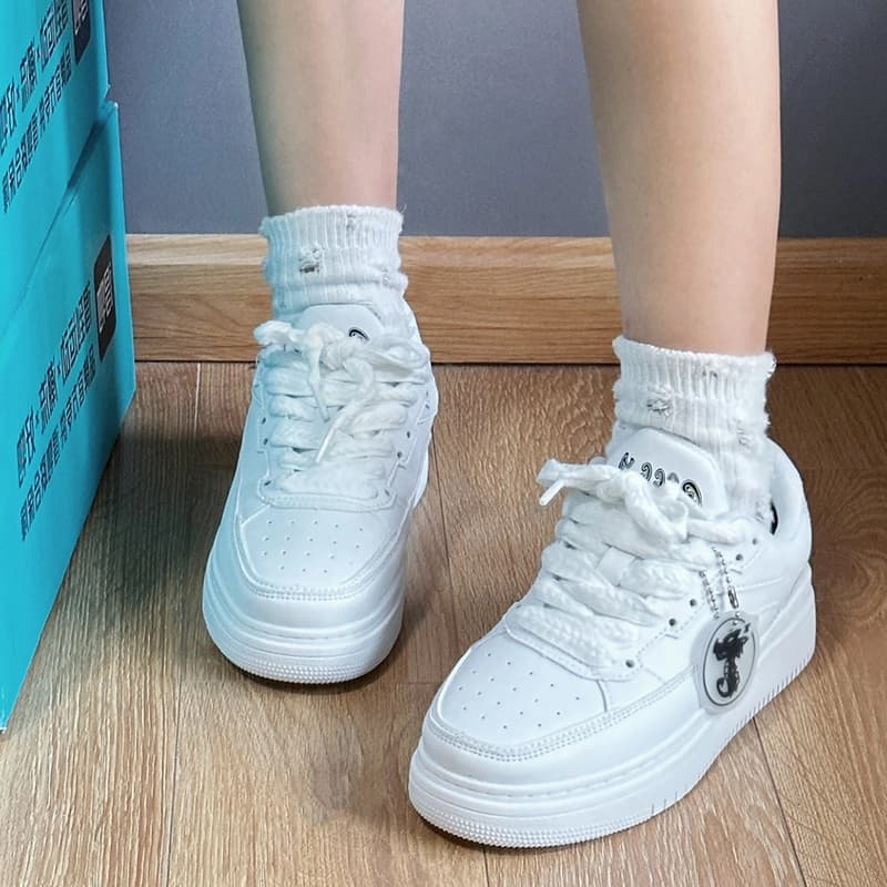 Кроссовки Jifffly Classic Low White - изображение 7