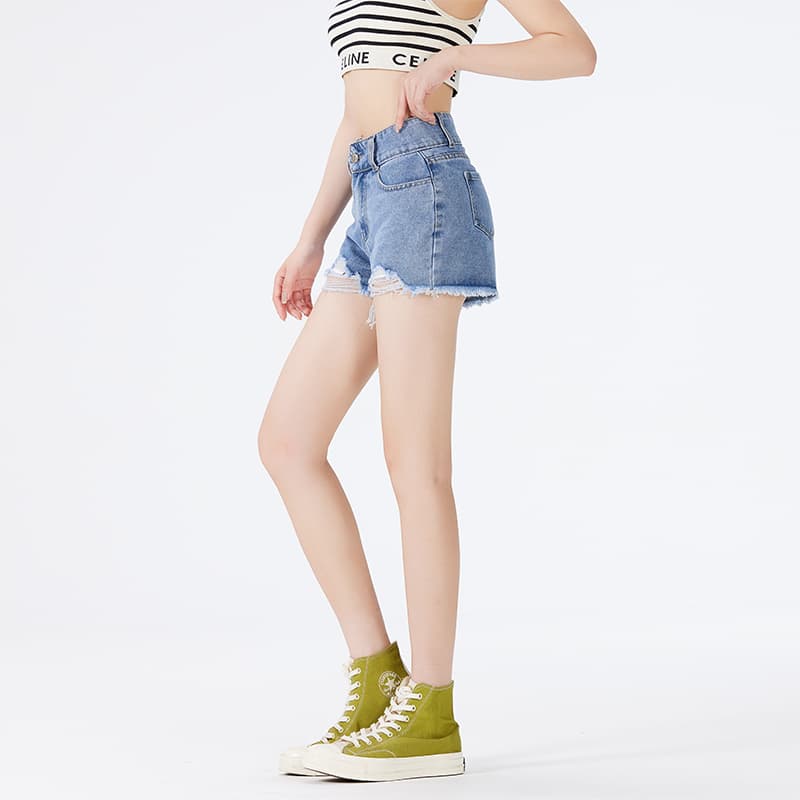 Джинсовые шорты Jifffly Blue Unisex Джинсовые шорты - изображение 6
