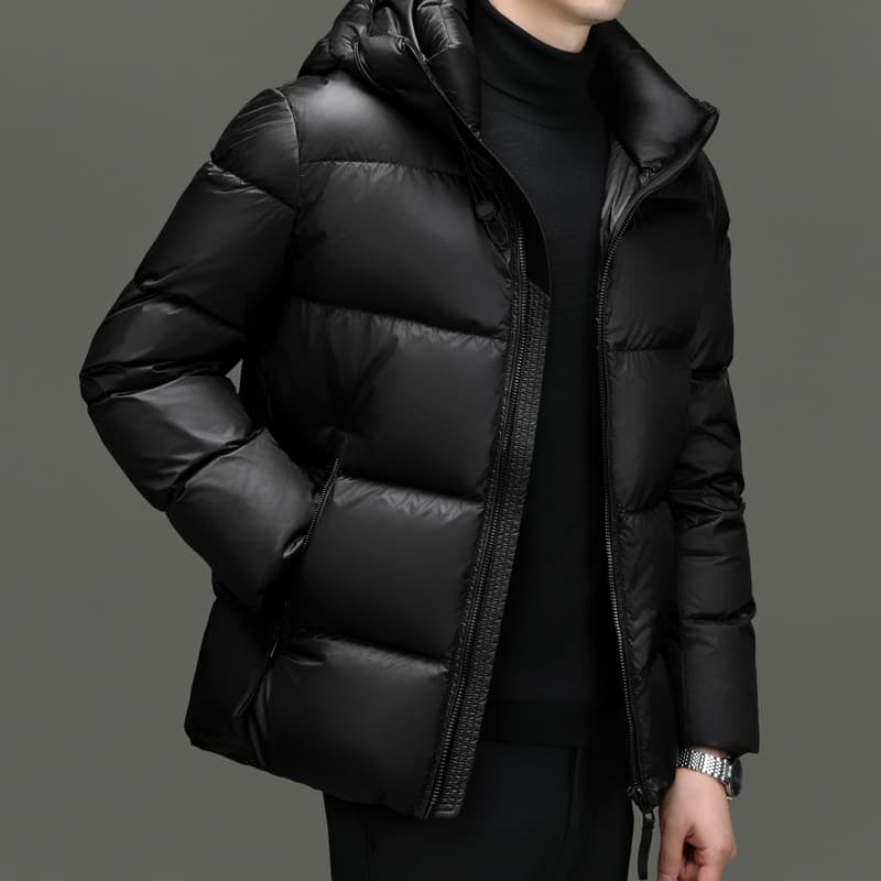 Зимняя куртка PIERRE CARDIN Мужской пуховик черного цвета - изображение 6