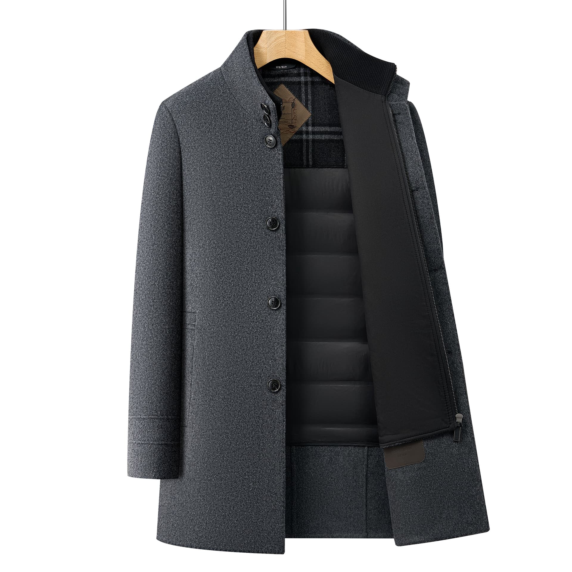 Пальто PIERRE CARDIN Серый Мужской Пальто - изображение 4