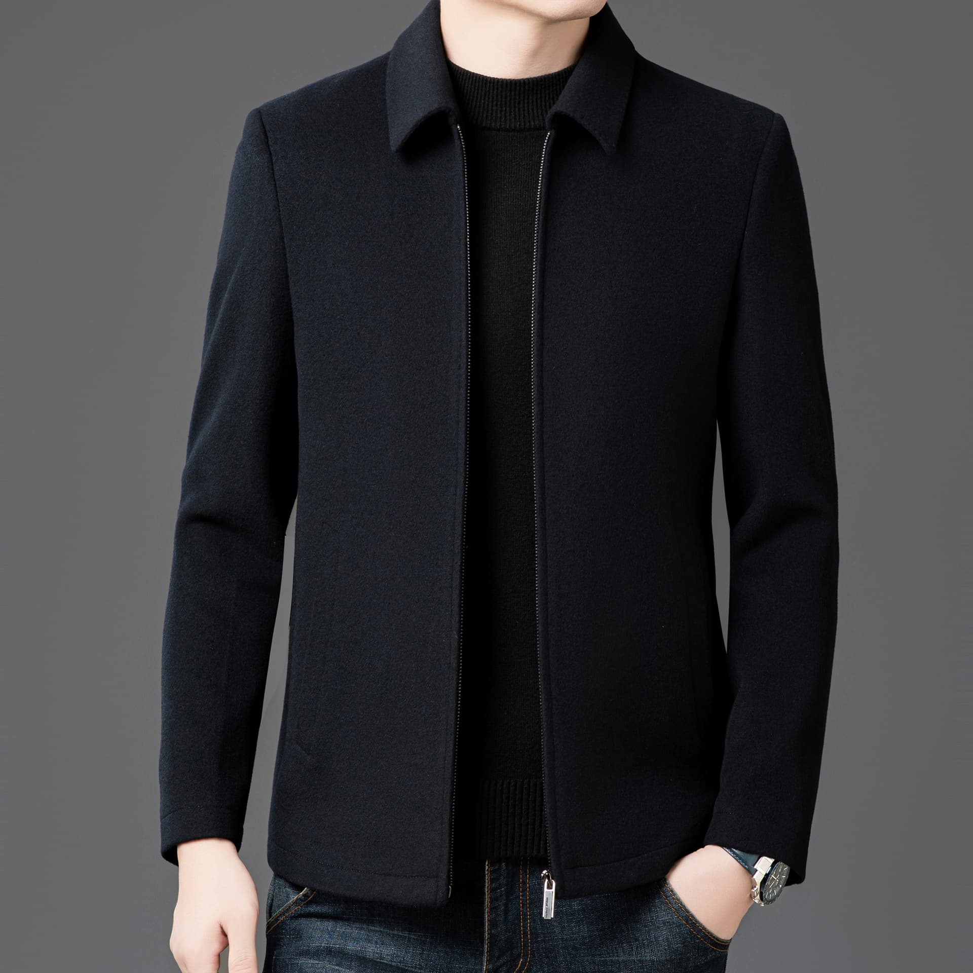 Куртка PIERRE CARDIN Темно-синие мужские куртки - изображение 5