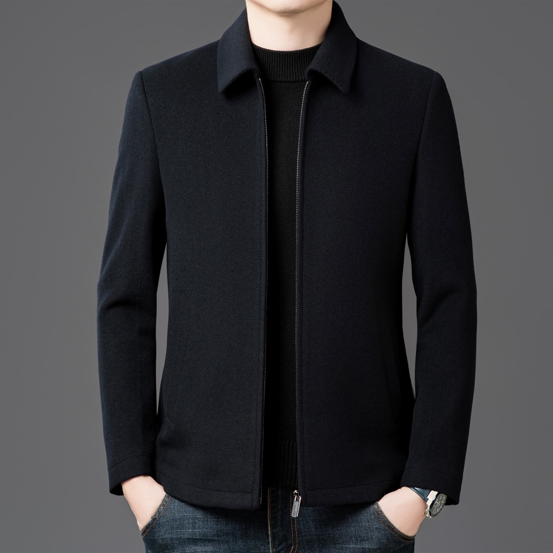 Куртка PIERRE CARDIN Темно-синие мужские куртки - изображение 3