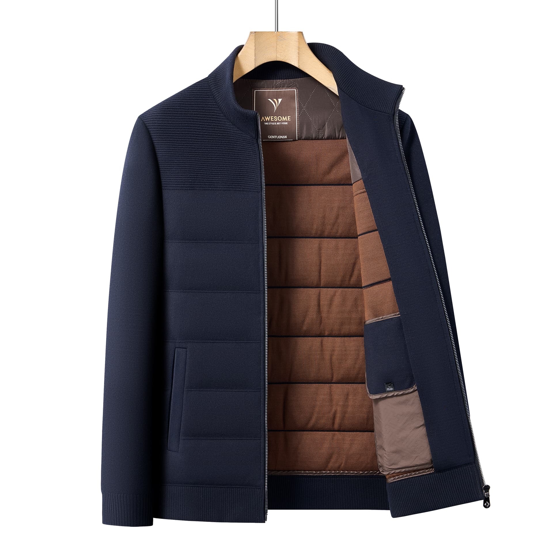 Куртка PIERRE CARDIN Темно-синие мужские куртки - изображение 5