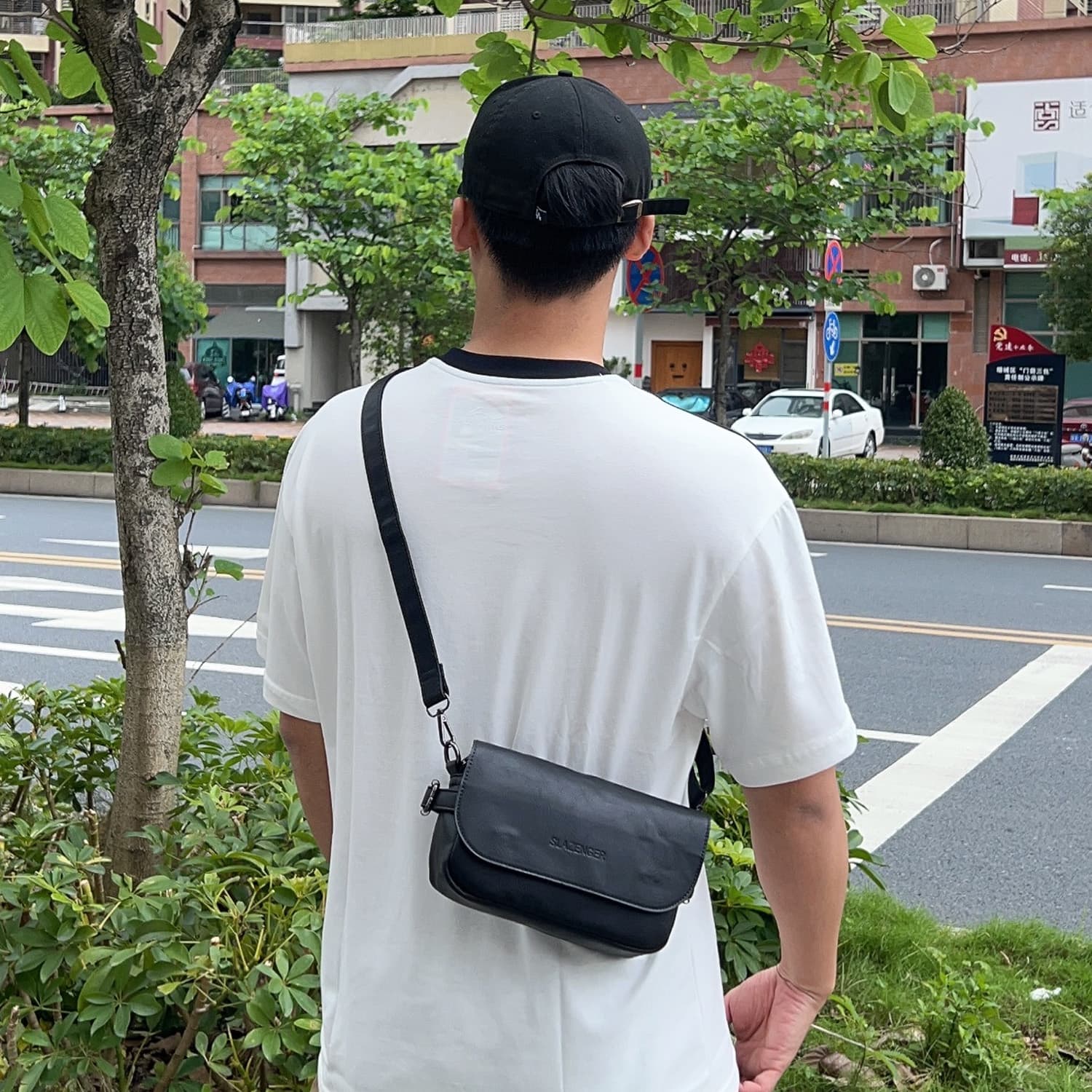 Сумка через плечо Slazenger Crossbody Bag Black - изображение 4