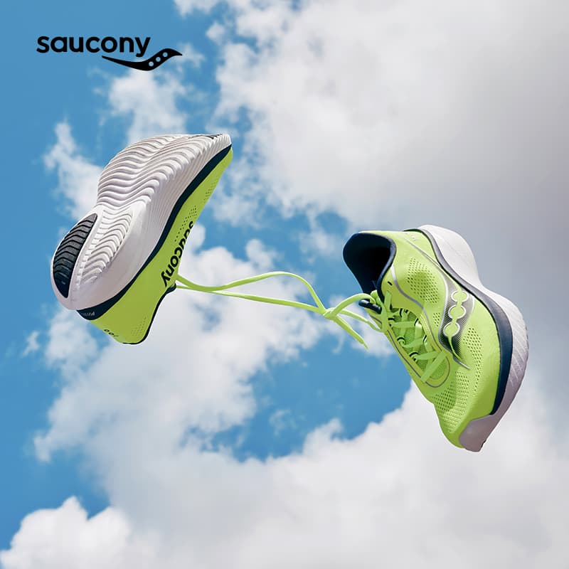 Кроссовки для бега Saucony Kinvara 15 Fluorescent Green Blue - изображение 6