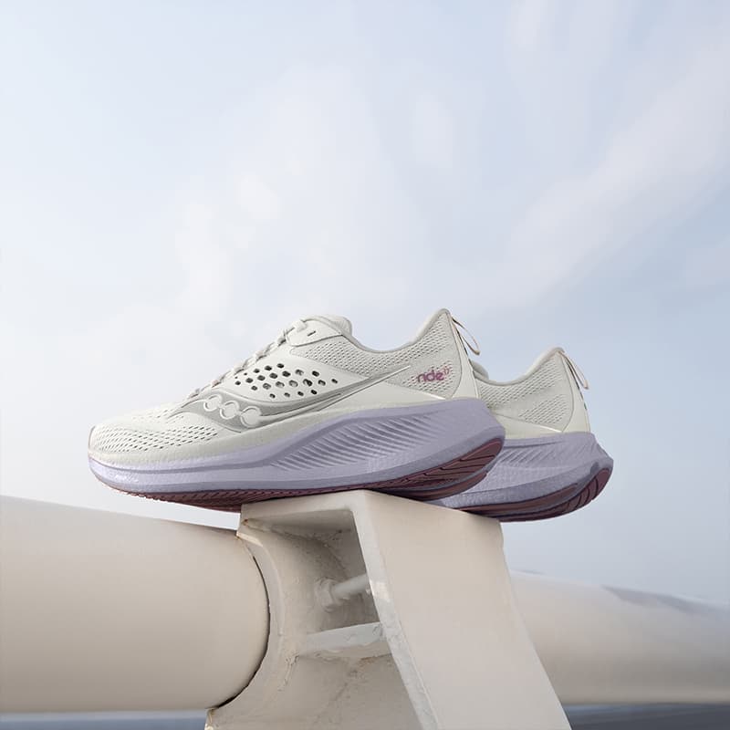 Кроссовки для бега Saucony Ride 17 Light Grey Pink - изображение 12