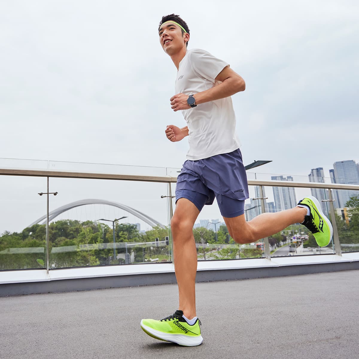 Кроссовки для бега Saucony Ride 17 Fluorescent Green - изображение 7