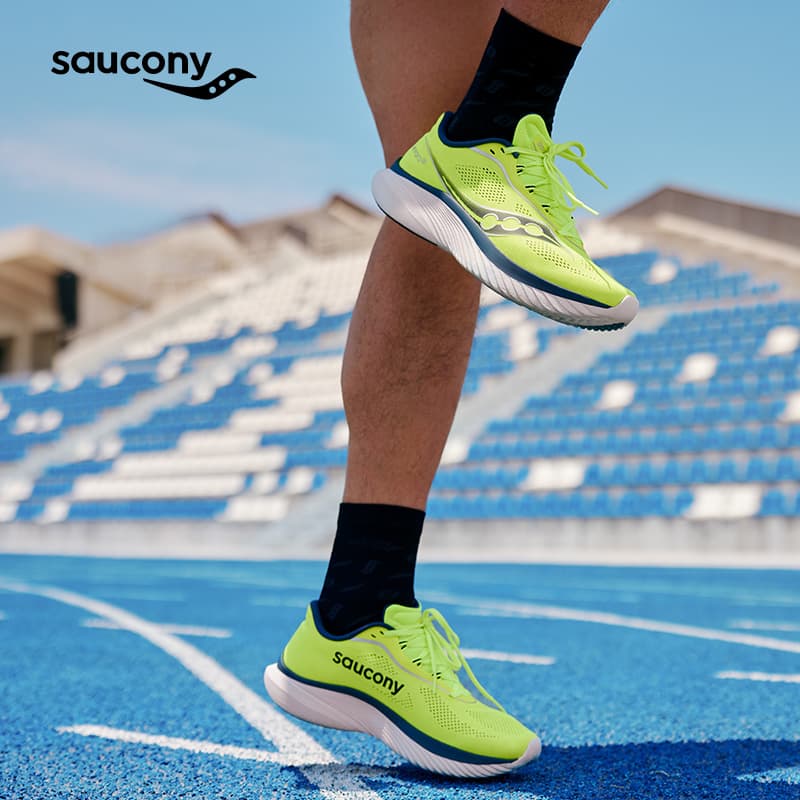 Кроссовки для бега Saucony Kinvara 15 Fluorescent Green Blue - изображение 8