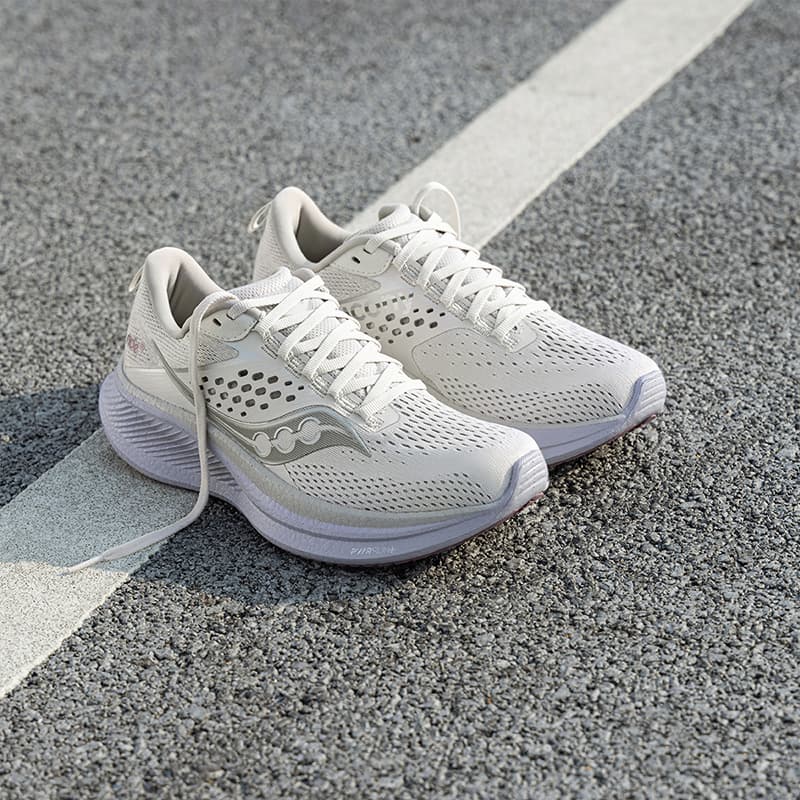 Кроссовки для бега Saucony Ride 17 Light Grey Pink - изображение 10