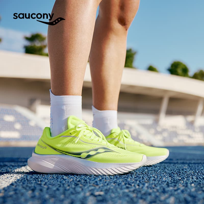 Кроссовки для бега Saucony Kinvara 15 Fluorescent Green Blue - изображение 23
