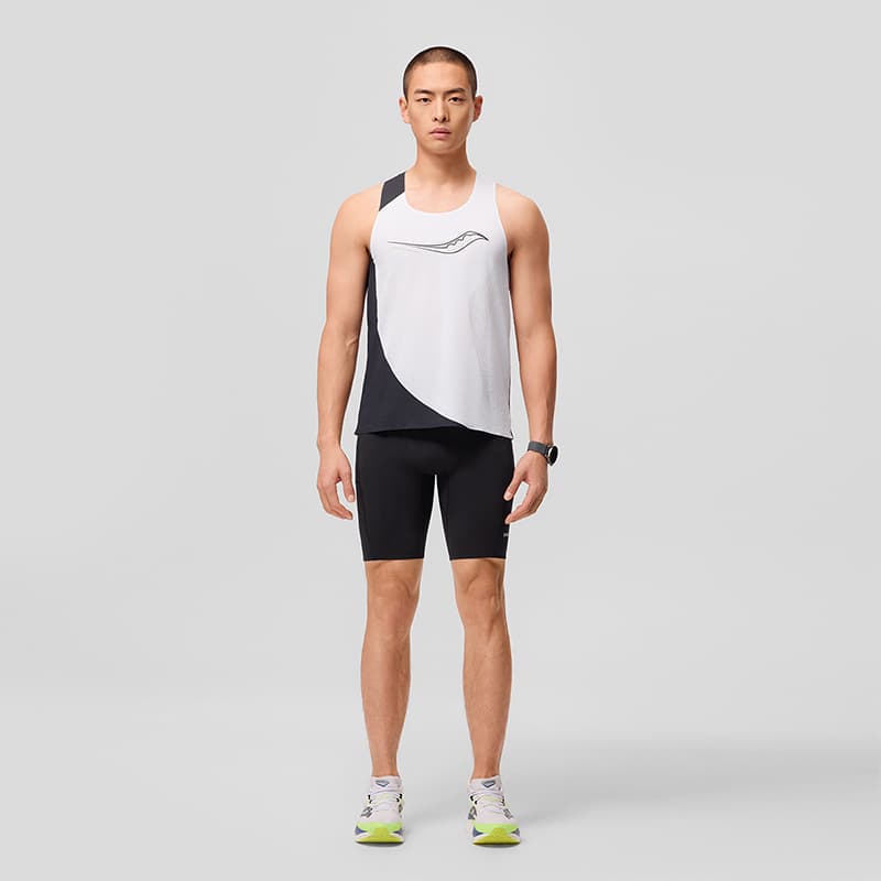 Saucony Бег Майка Мужская Белая - изображение 2