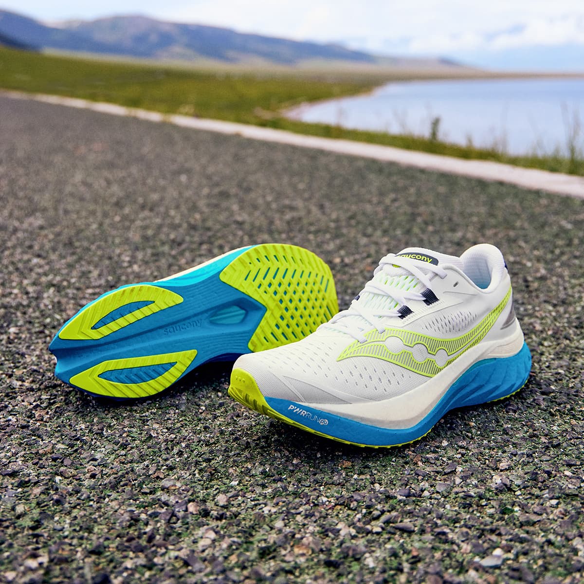 Кроссовки для бега Saucony Endorphin Speed 4 White Green - изображение 7