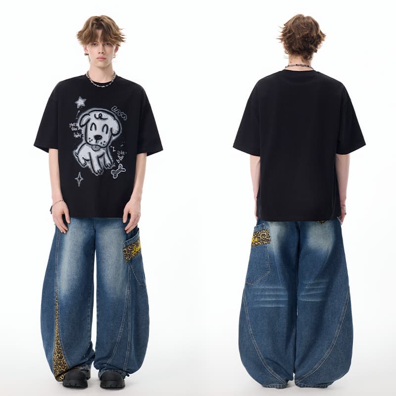 Штаны LAMLICKA Blue Unisex Jeans LAMLICKA Синий Унисекс Джинсы - изображение 8