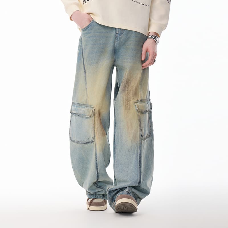 Штаны LAMLICKA Blue Unisex Jeans LAMLICKA Синий Унисекс Джинсы - изображение 7