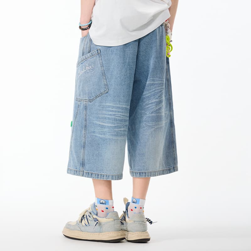 Джинсовые шорты LAMLICKA Blue Unisex Джинсовые шорты - изображение 4