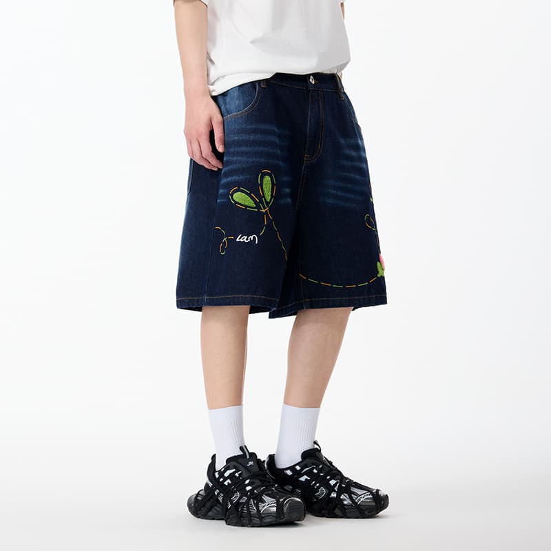 Джинсовые шорты LAMLICKA Blue Unisex Джинсовые шорты - изображение 6