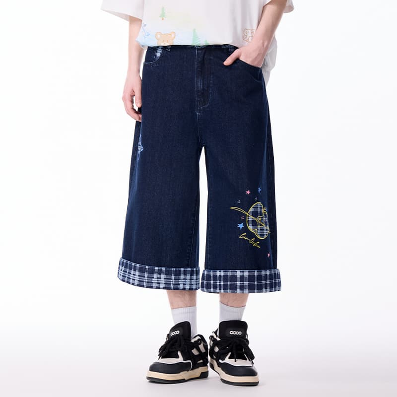 Джинсовые шорты LAMLICKA Blue Unisex Джинсовые шорты - изображение 6