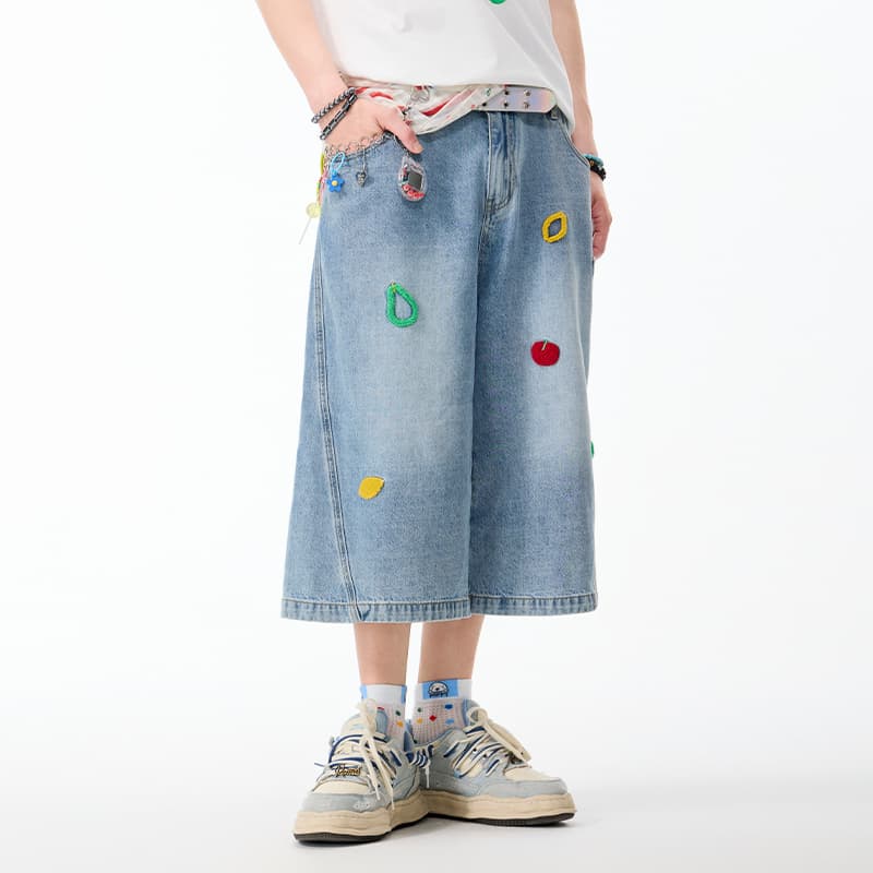 Джинсовые шорты LAMLICKA Blue Unisex Джинсовые шорты - изображение 3